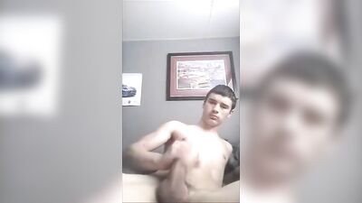 Hot Guy Cums on Chest: Gay Porn for Straight Boys!