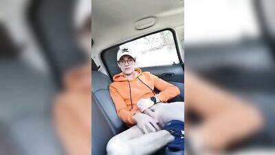 Cutie Jerking Alone in the Car: Latino Amateur Cum Shots Public Outside Straight Boys Handjob Web-Cam Solo!