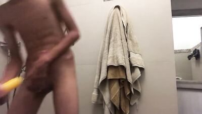 Gay Amateur Boy in the Shower - Steamy Gay Porn Tube