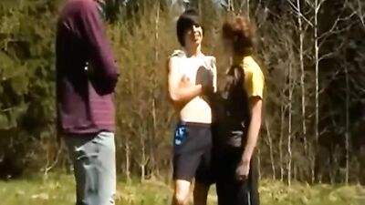 Forest Threesome Cumshots: A XXX Woodland Adventure