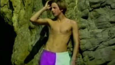 Beach Bound: Amateur Vintage Twink Solo Porn!