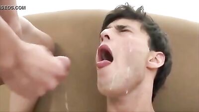 Shoot your cum all over my face boys porn