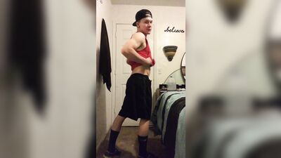 Jock Boy Porn Jasons Strip and Masturbation Explosion!