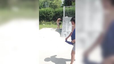 Gay Skaters Take Center Stage in Naked Public Porn!