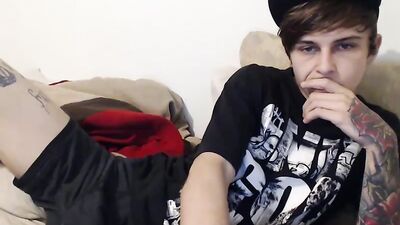 Tattoo College Boy Porn Jerking Off On Cam 7