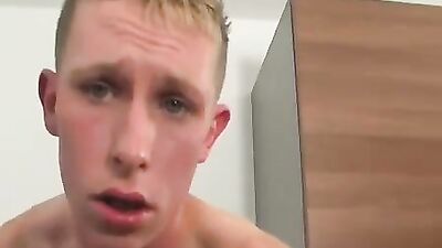 Young Blonde Hunk Explores Boys Porn!