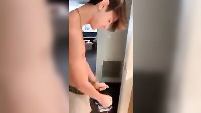 Sexy boy Chad Nazam Packs & Plays in His Undies