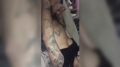 Latino Amateurs Porn Tattoo Record Jerk-Off!