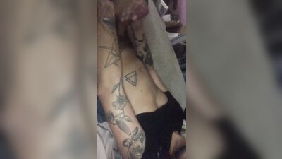 Latino Amateurs Porn Tattoo Record Jerk-Off!