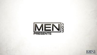 Joey Mills Bareback Gangbang Behind the Fridge Door