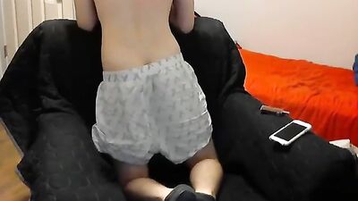 Twink Teen Boys Piano Cock Shoots Load!