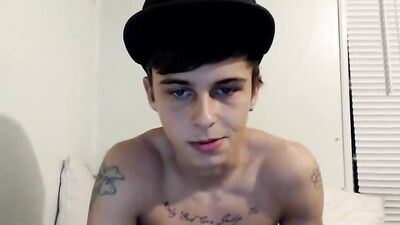Tattooed College Boy Webcam Porn Show!