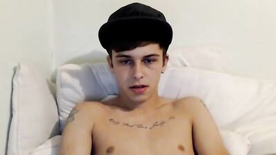 Tattooed College Boy Webcam Porn Show!