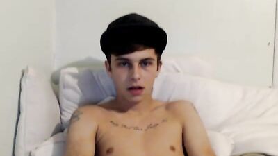 Tattooed College Boy Webcam Porn Show!