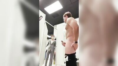 Gay Cumshots Amateur in Dressing Room Boys Porn!