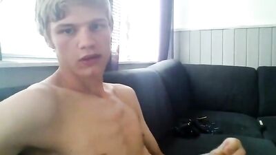 Blonde Hung Boy Cumming with Friends - Gay Porn Video