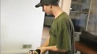 HBWL - Alex, Cory and Pizza Boy: A Redheaded Wrestling Fetish Delight!