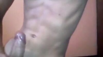 Jacking Off Hardcore Hunks! - Up close jacking and huge load boys porn.
