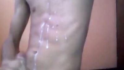 Jacking Off Hardcore Hunks! - Up close jacking and huge load boys porn.