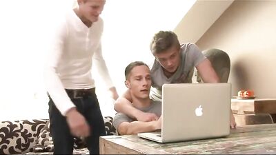 2 Boys fuck - 315: Hardcore Bareback Action with Cum Shots and Handjobs!