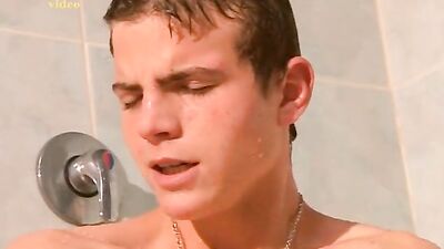Gay Porn Star Gets Wet and Wild in the Shower