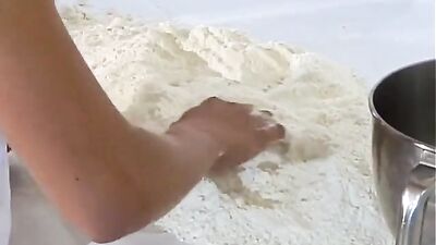 Raw Bareback Twinks In The Kitchen! Flour Everywhere!