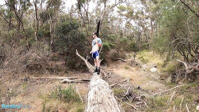 Outdoors Aussie Twink Porn: Amateur Handjobs with Straight Boys
