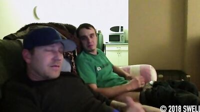 Gay Porn Threesome: Straight Boys Share Fun Sexcapades