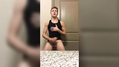 Twink Fitness: Big Cocks and Bathroom Jerks - Gay Porn Video