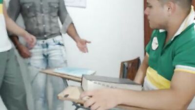 Gay Porn Twist: Straight School Boys Public Outside