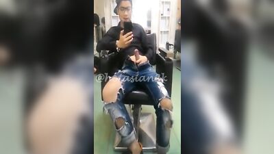 Asian lad amusing himself boys porn