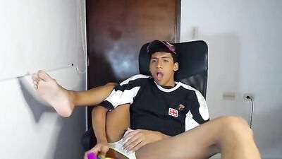 Latino Webcam Dildo Play Boys: Steaming Up the Screen!