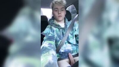 Carjacker Twink Gets Handsy with Gay Porn Record!