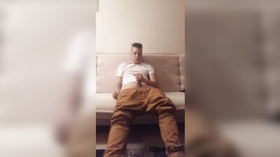 Twink Porn Explosion in Living Room!