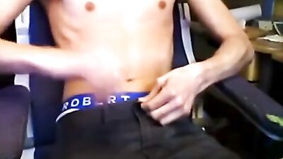 Jerking off with my boxer briefs - Gay Porn Video