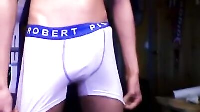 Jerking off with my boxer briefs - Gay Porn Video