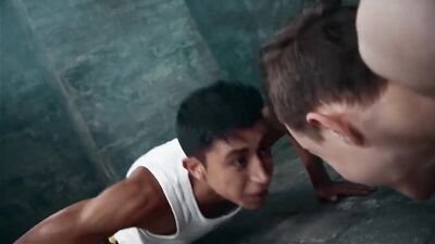 Twink Gym Workout - Wild Bareback Action