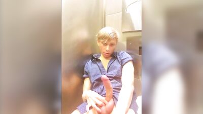 The Blonde Twink Toilet Stall Cock God!