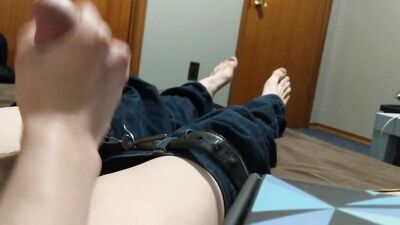 Stroking my cock before my brother gets home boys porn