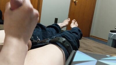 Stroking my cock before my brother gets home boys porn