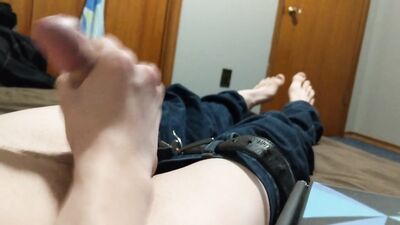 Stroking my cock before my brother gets home boys porn