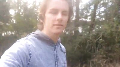 Young Blonde Ass Boy Taking Dildo in the Bush | Hot Nice Ass Boys Porn