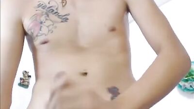 Twinks Porn: Your Name on My Chest - Handjob Solo Web-Cam