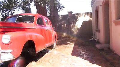 Car Wash Boys of Brazil: Hot Public Outdoor Voyeur Action!