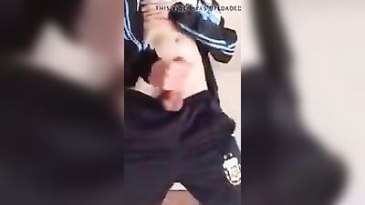 Gay Scally Tracksuit Cumming Teen Jerks Off Amateur Big Dick!