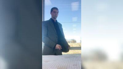 Public Jock Stroke: Cum in Public Gay Tube!