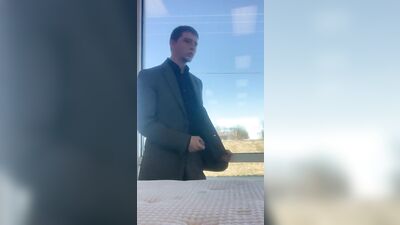 Public Jock Stroke: Cum in Public Gay Tube!