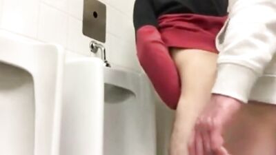 Kinky Public Restroom Teen Gay Sex Adventure