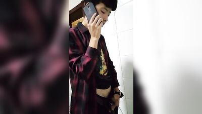 Asian Fun Solo Pee: A Gay Porn Video Caught with Asian Boy Porn on the Phone!