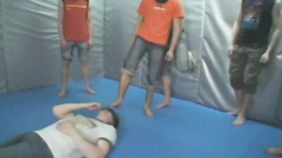 Boy group trampling: Fetish Foot Fetish